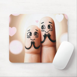 Mousepad Par de Dedos Apaixonados