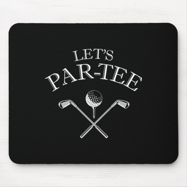 Mousepad Par de Vamos do Vamos de Golfe engraçado (Frente)