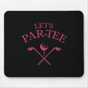 Mousepad Par De Vamos Engraçado Do Vamos Do Golfe Tee 1