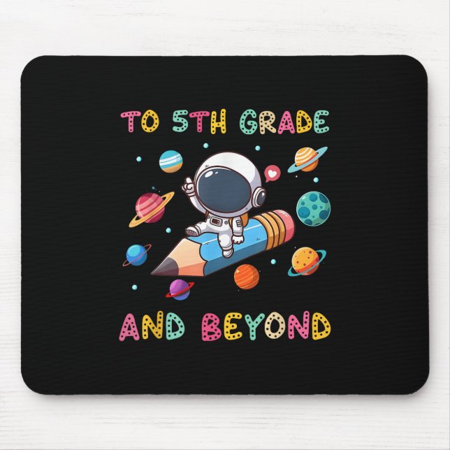 Mousepad Para 5 Grau E Além Do Astronauta Fecho Espacial Ex (Frente)