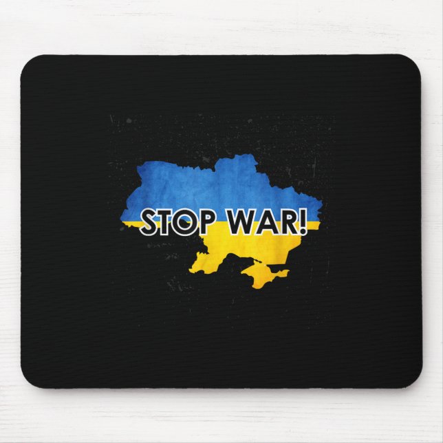 Mousepad Pára A Guerra Na Ucrânia - Apoiem Ucranianos _ Sem (Frente)