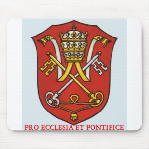 MOUSEPAD PARA A IGREJA E O PAPA