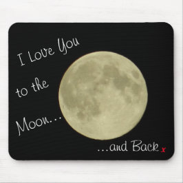 Mousepad Para a Lua e para o Mousemat traseiro