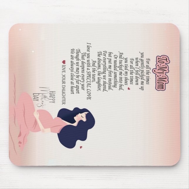 Mousepad Para A Minha Mãe O Tempo Todo Que Me Pegou (Frente)