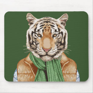 Mousepad Para baixo tigre da veste