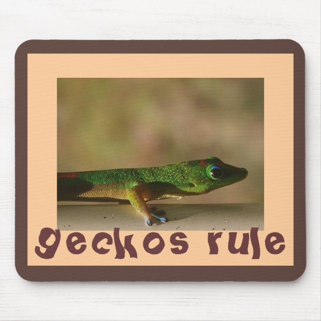 Mousepad Para fãs dos gecos (Frente)