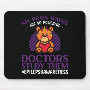 Mousepad Para guerreiros e apoiadores de fita roxa - Epilep