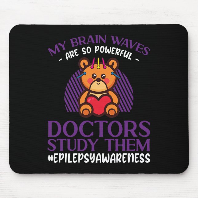 Mousepad Para guerreiros e apoiadores de fita roxa - Epilep (Frente)