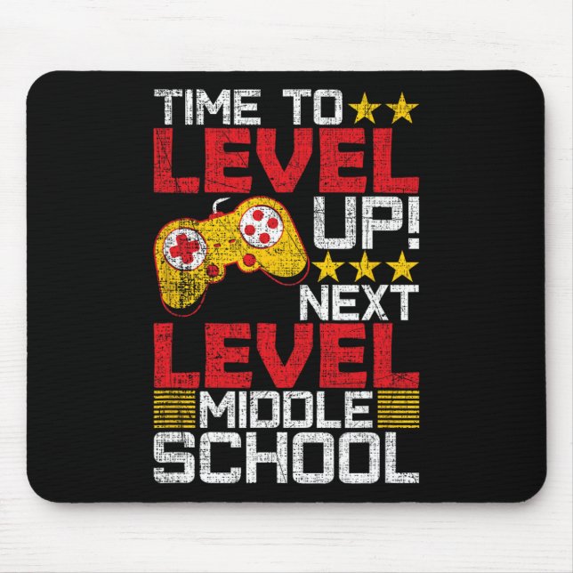 Mousepad Para nivelar a graduação de jogadores de vídeo na  (Frente)