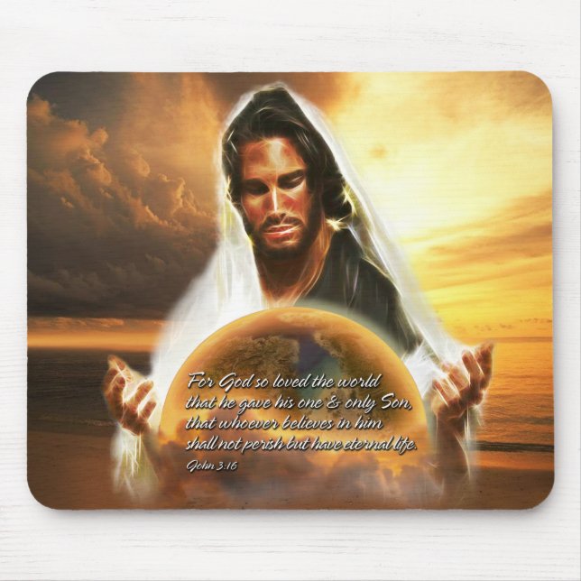 Mousepad Para o deus amado assim o mundo 2 (Frente)