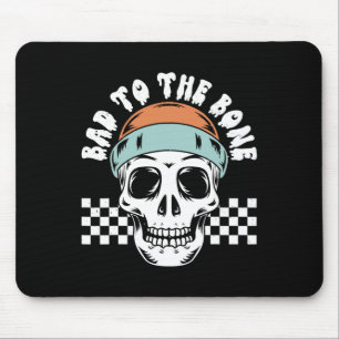 Mousepad Para o esqueleto ósseo Halloween 2 Birthday Toddle