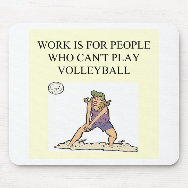 Mousepad para o jogador de voleibol (Frente)