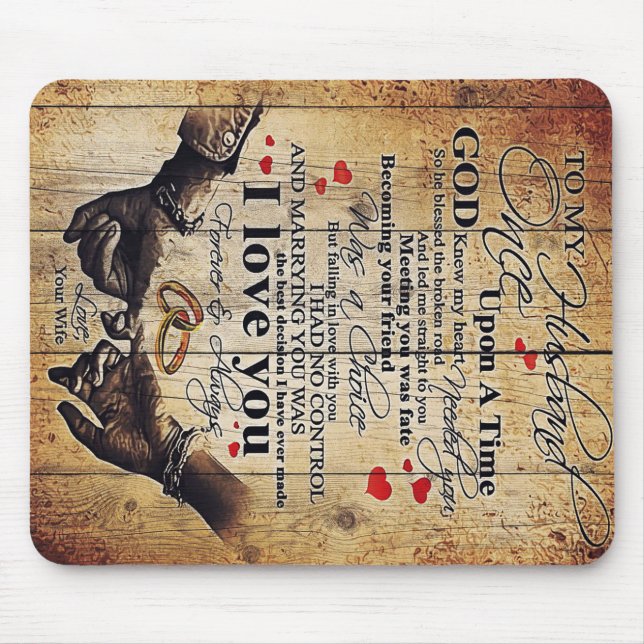 Mousepad Para o meu marido | Bonito presente para marido (Frente)