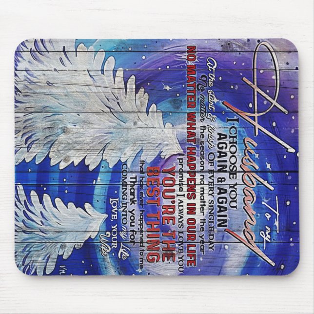 Mousepad Para o meu marido | Presente Bonito Para Pai (Frente)