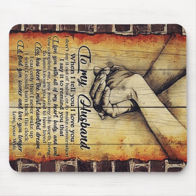 Mousepad Para o meu marido presente | Bonito presente para  (Frente)
