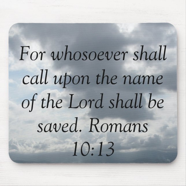 Mousepad Para o whosoever convidará o nome do senhor (Frente)