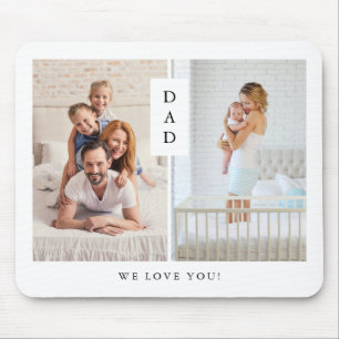 Mousepad Para Pai Grade de Fotografias Moderna