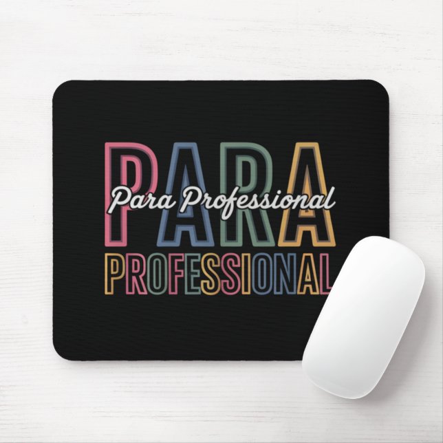 Mousepad Para Profissional Paraeducador Primeiro Dia de Vol (Com mouse)