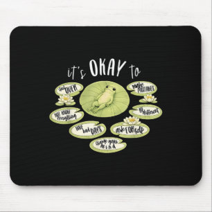 Mousepad Para psicólogo escolar saúde mental sapo engraçado