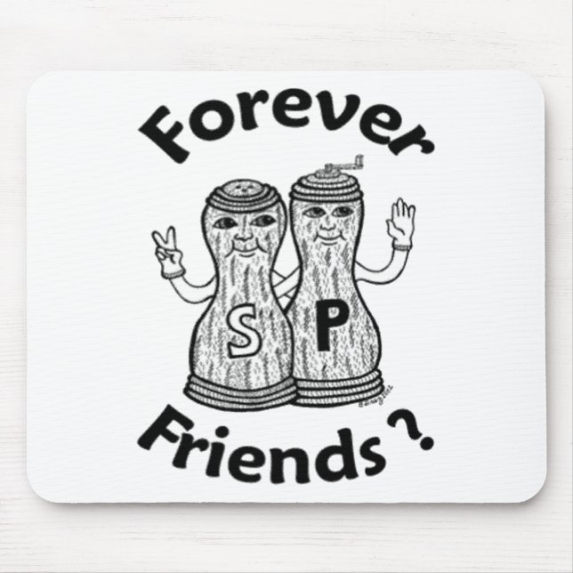 Mousepad Para sempre amigos? Tapete do rato (Frente)