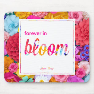 Mousepad Para sempre no molde da flor/na esteira dar forma