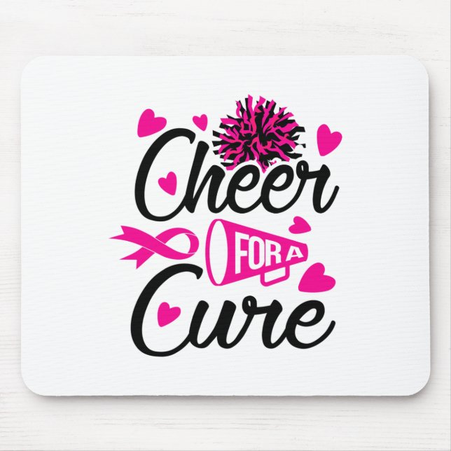 Mousepad Para Uma Consciência Do Cancer Da Mama (Frente)