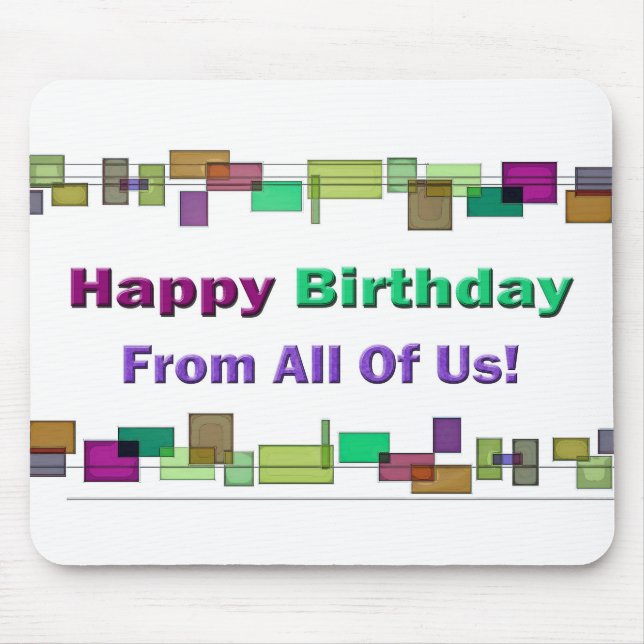 Mousepad Parabéns De Todos Nós (Frente)