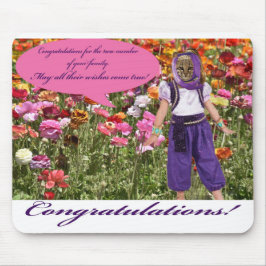 Mousepad parabéns do mousepad. ocelot/genie