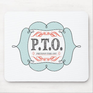 Mousepad Parabéns Engraçados Promovidos para Fingir o Tempo