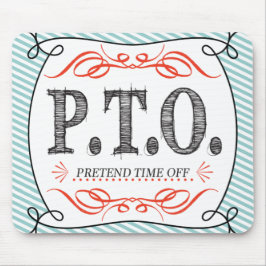 Mousepad Parabéns Engraçados Promovidos para Fingir o Tempo