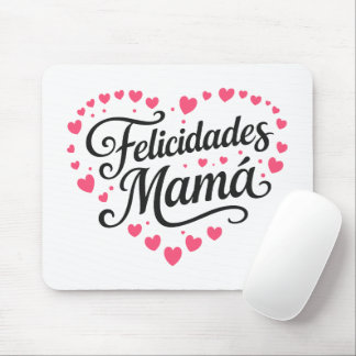 Mousepad Parabéns Mamãe Feliz Dia das Mães Caligrafia |