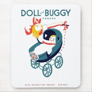 Mousepad Parada Doll and Buggy