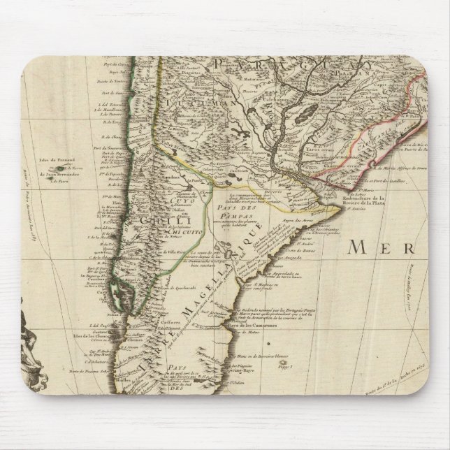 Mousepad Paraguai, América do Sul (Frente)