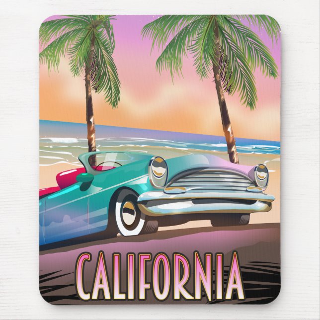 Mousepad Paraíso da Califórnia Pôr do Sol (Frente)