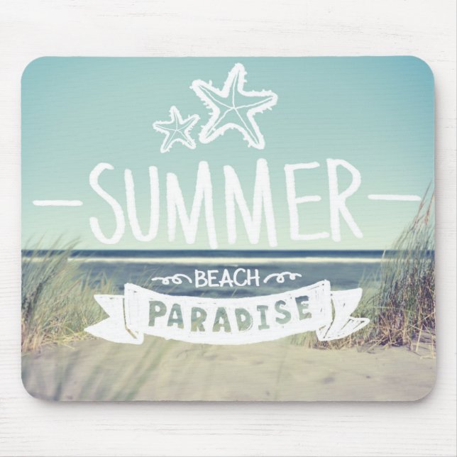 Mousepad Paraíso da praia do verão (Frente)