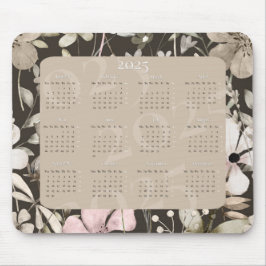Mousepad Paraiso das flores calendário 2025 ou coloque sua