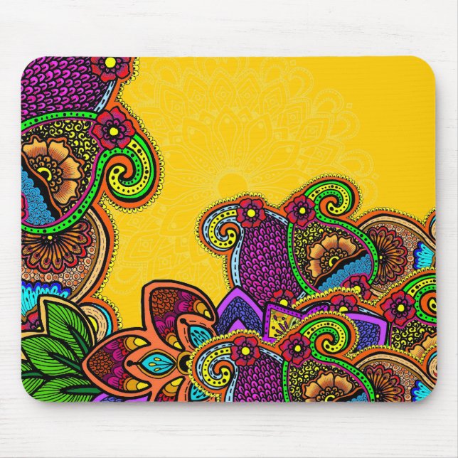 Mousepad Paraíso de Paisley (Frente)