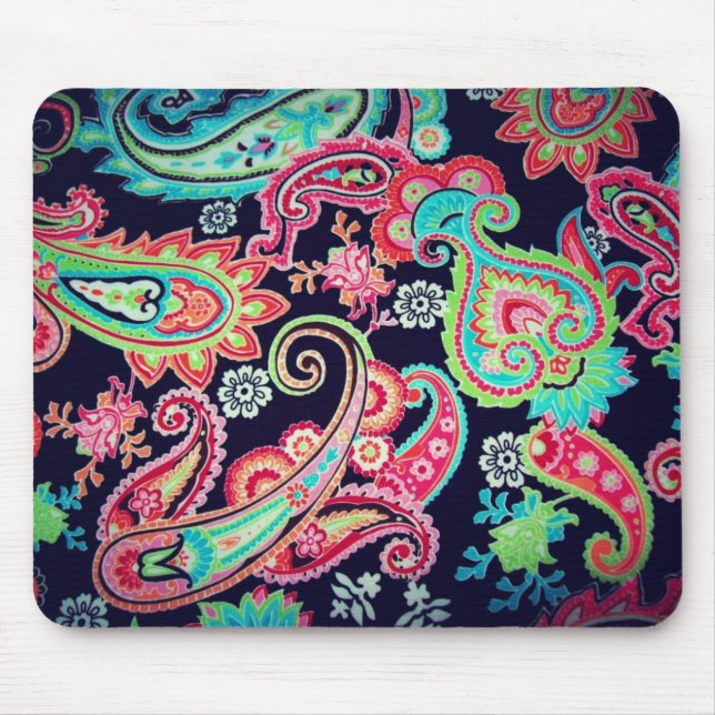 Mousepad Paraíso de Paisley (Frente)