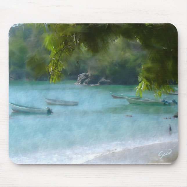 Mousepad Paraíso tropical (Frente)