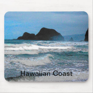 Mousepad Paraíso Tropical do Oceano Costeiro do Havaí
