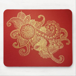 Mousepad Paraíso vermelho do Henna