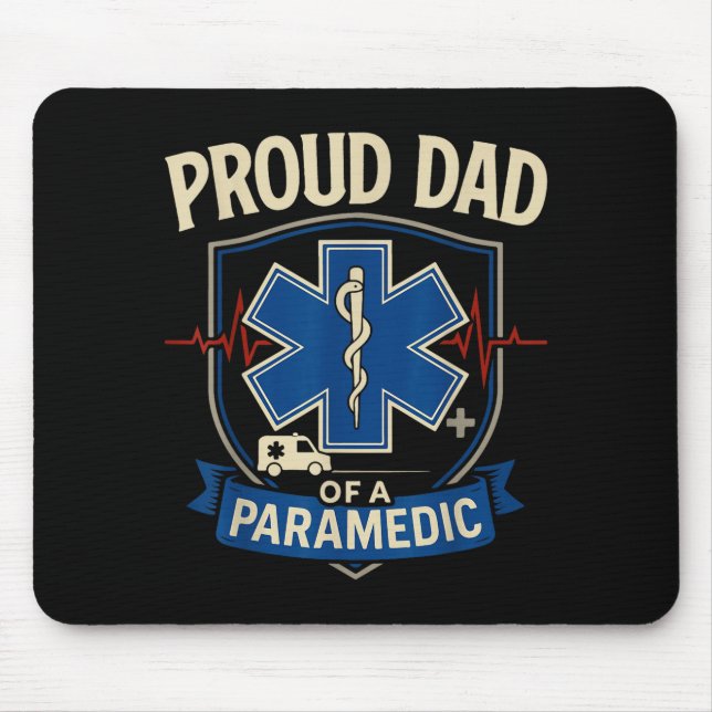Mousepad Paramedic Dad Proud Dad Of A Paramedic  (Frente)