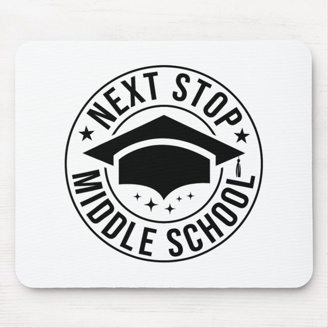 Mousepad Parar Ki de Graduação da Escola Secundária (Frente)