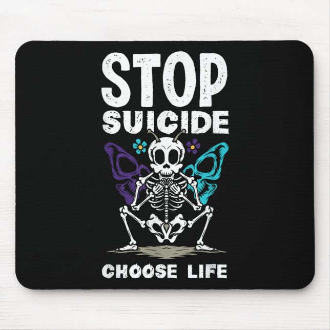 Mousepad Parar o suicídio Escolher a Vida do Suicídio (Frente)