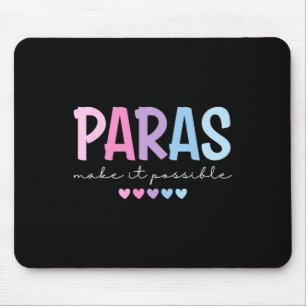 Mousepad Paras Tornam Possível Coração Para Profissional Pa