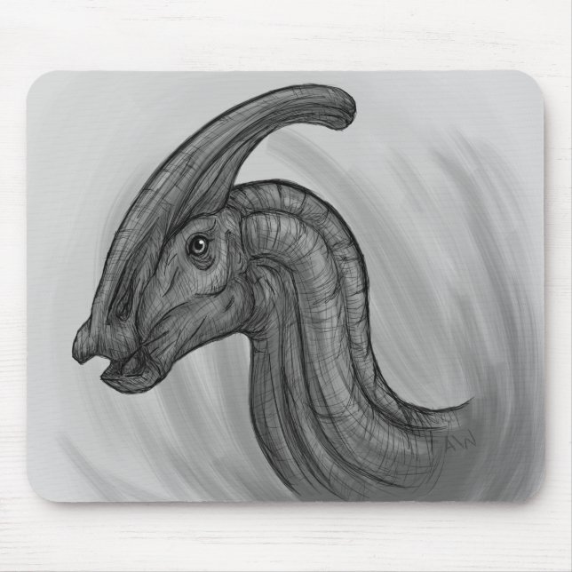 Mousepad Parasaurolophus Sketch (Frente)