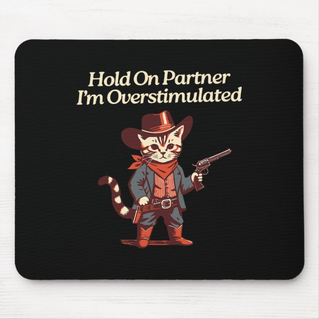 Mousepad Parceiro, sou uma Vaca de Gato Ocidental. (Frente)