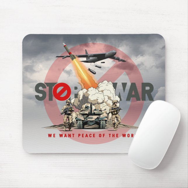Mousepad Pare a Guerra | (Com mouse)