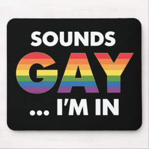 Mousepad Parece Gay Eu Estou Orgulho LGBTQ Arco-íris