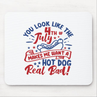 Mousepad Parece Que 4 De Julho Me Faz Querer Um Cachorro Qu
